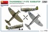 MiniArt 48018 THUNDERBOLT P-47D BUBBLETOP WITH BASE & ACCESSORIES. BIG SET 1/48